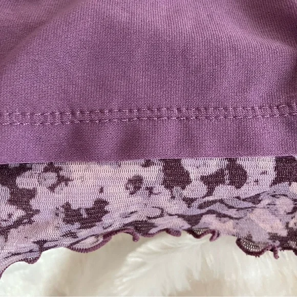 Axcess Y2K Purple Floral Blouse - Picture 7 of 9